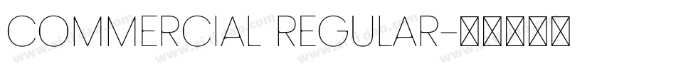 Commercial Regular字体转换